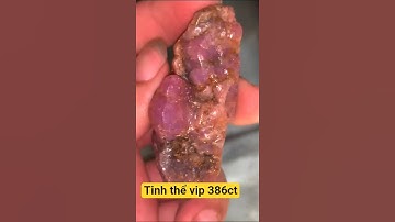 Tinh thể ruby cộng sinh saphia 386ct Đẹp lạ hiếm luôn #gems #daquy