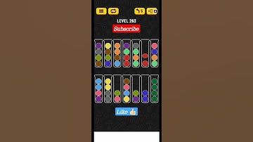 level 263| Ball sort puzzle level 263 #shorts