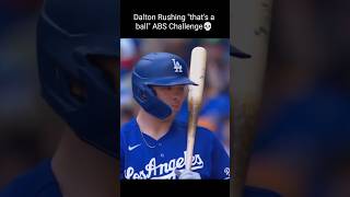 Dalton Rushing loses ABS Challenge and thought it was a ball vs. Brewers #mlb #dodgers #baseball