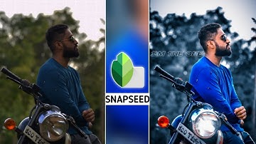Snapseed RICH BLUE Tone Photo Editing |Snapseed Background Colour Change | Lightroom preset Download