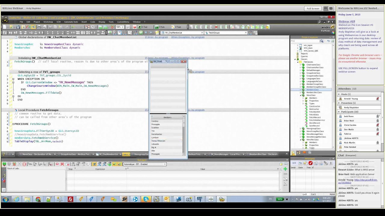WINDEV Webinar069 Andy Stapleton - June 7 2013