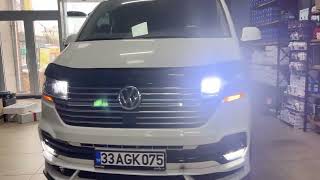 VW Transporter 2021 Orijinal Katlanır Ayna / Dönüşe Duyarlı Sis Farı / Modülsüz Amerikan Park Resimi