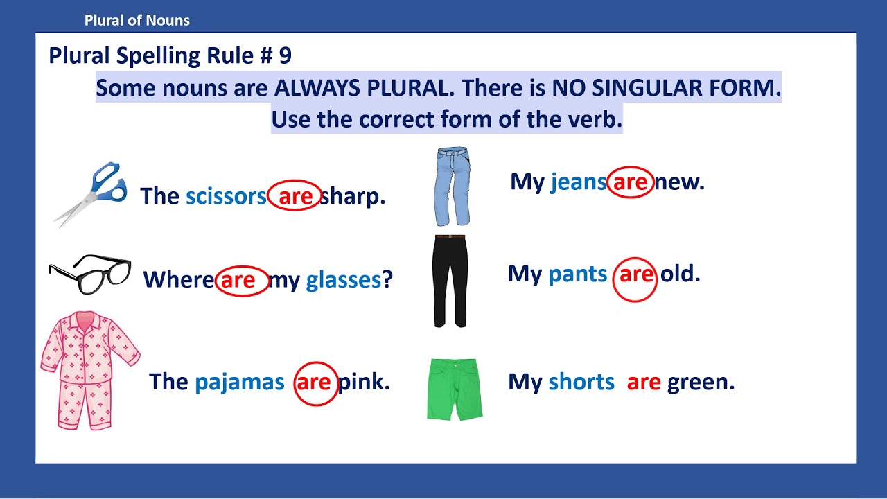 What is the singular form of the word trousers  Quora
