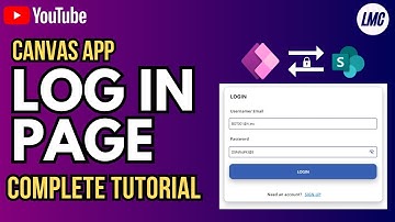 Canvas App: LOG IN page Complete Tutorial (UI, Functionality, Database)