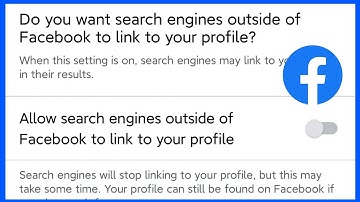 How To Stop Search Engine Outside Of Facebook To Link To Your Profile.