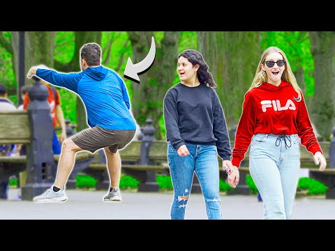 Funny Fart Prank in NYC! Hanging on for Dear LIFE!