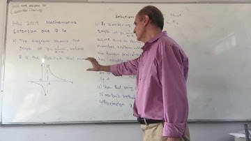 Solution  Ext one HSC 2019 Q14 part b i