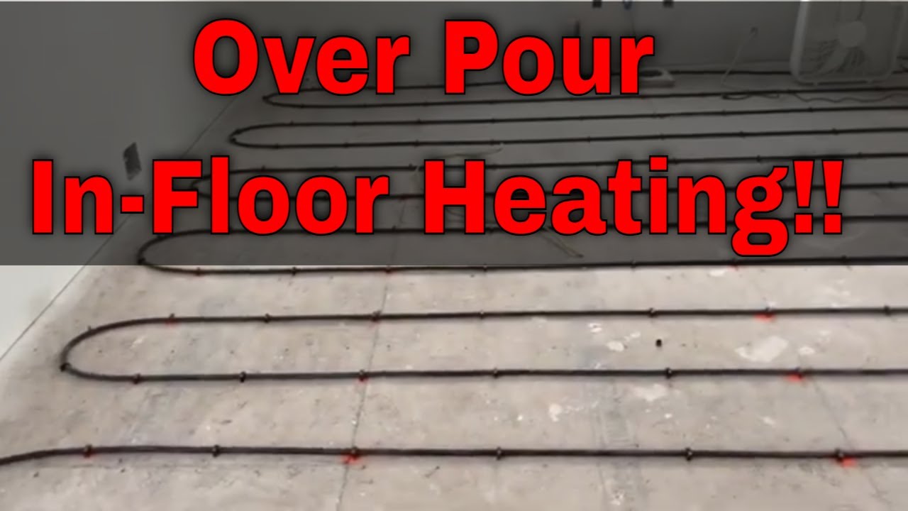 Hydronic Floor Heat // Concrete Over Pour - YouTube