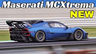 NEW 2024 Maserati MCXtrema Track-Only Hypercar testing at Misano Circuit - 730Hp V6 Twin-Turbo Sound