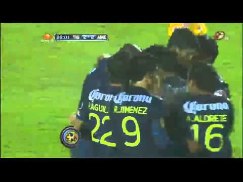 Gol Aquivaldo Mosquera 2-2 América Vs Tigres Cuartos de Final Apertura 2013