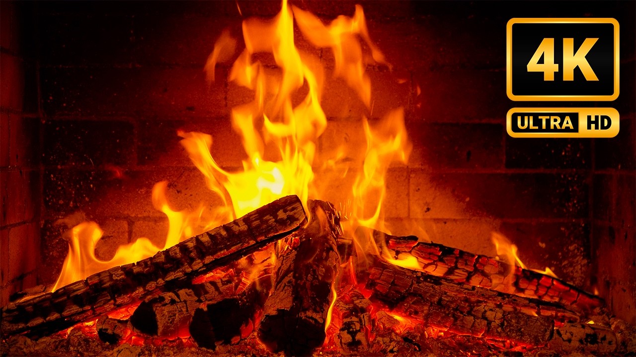 The Most Relaxing Fireplace & Jazz Music | Crackling Fire Sounds with Warm Piano Playlist 12 Hours