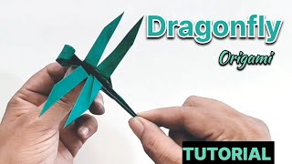 Origami Dragonfly || How to make paper Dragonfly || paper Dragonfly #tranding #viral #craft #origami