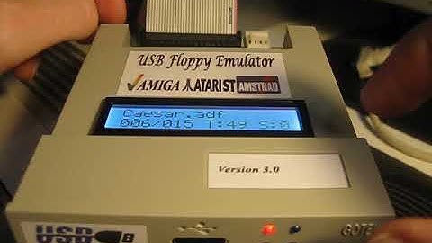 Amiga, Amstrad, Atari ST USB Floppy Emulator with LCD and Buzzer