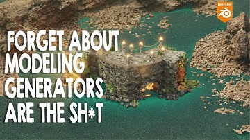 forget about modeling blender generators are the sh*t