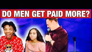 GIRLFRIEND REACTS TO BILL BURR - WHY MEN ARE PAID MORE THAN WOMEN FOR THE FIRST TIME REACTION