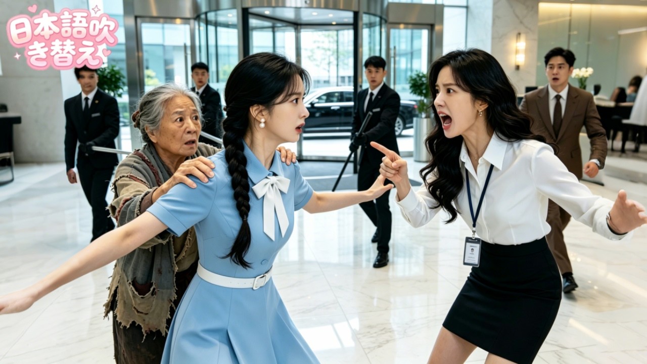 An elderly woman was bullied by an employee, and only one intern on her first day stood up for her! Amazingly, she is the CEO's real mother, Ai! #drama #中国ドラマ#ショートドラマ#社長