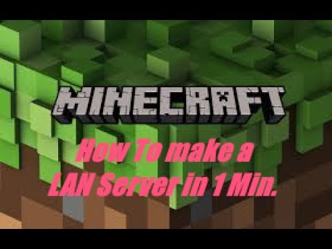 How To make a LAN Minecraft Server