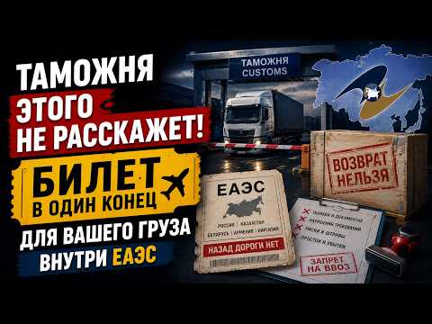 Таможня этого не расскажет! Билет в один конец для вашего груза внутри ЕАЭС.