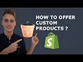 How to create customizable products in Shopify (FREE)