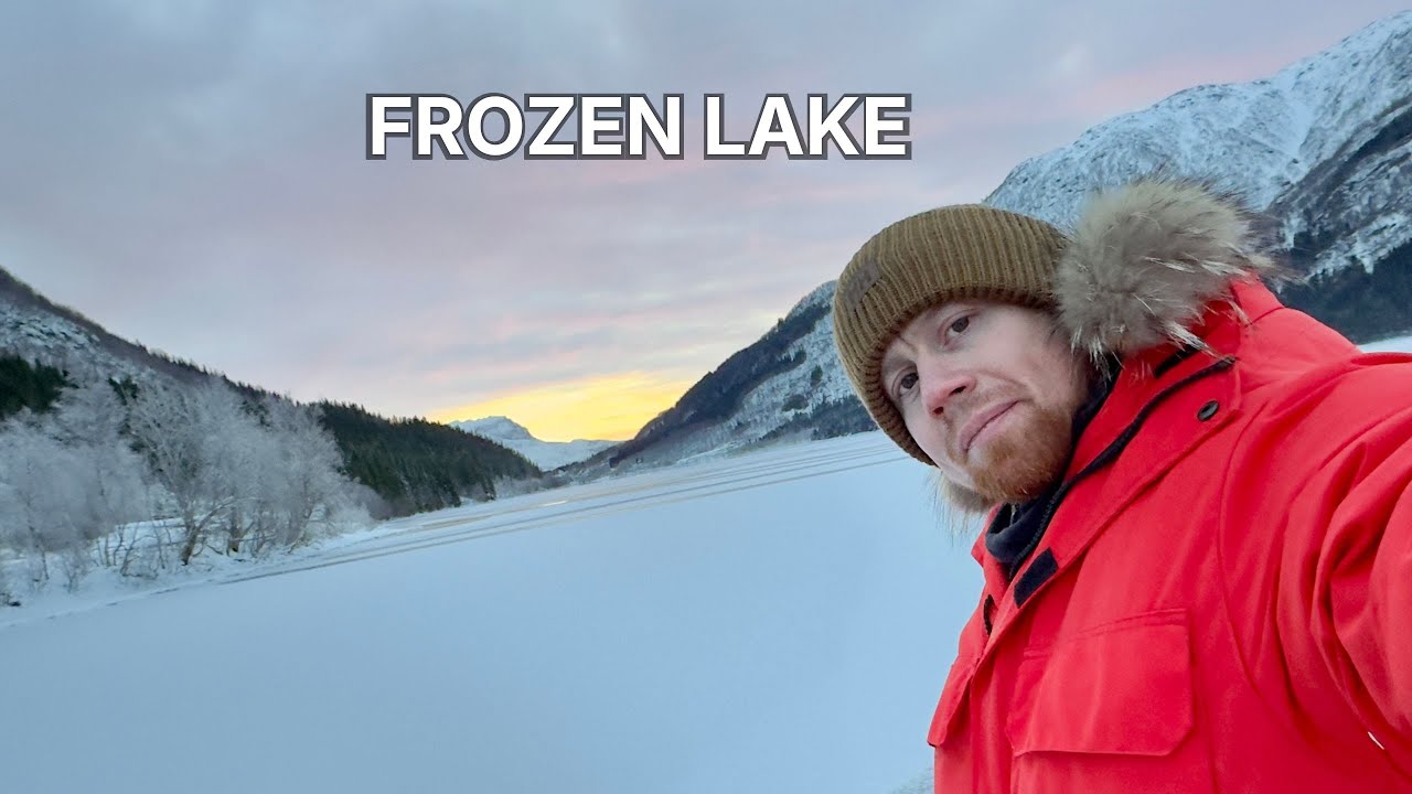FROZEN LAKE IN NORWAY | Замерзле озеро в Норвегії.