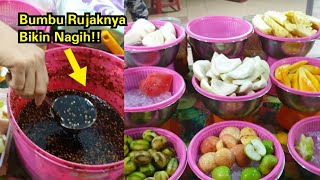 NGILER !! RUJAK BUAH ALA MALAYSIA - Belum Dimakan Tapi Buah dan Bumbunya Bikin Seger Duluan !!