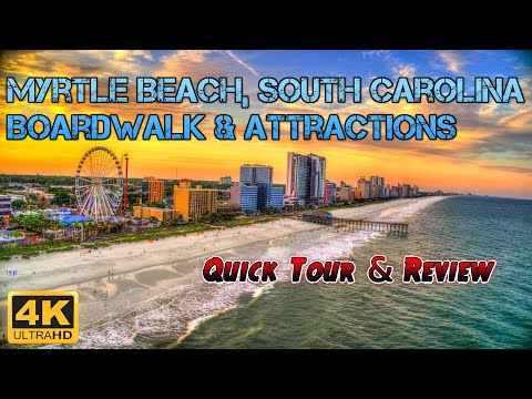 Video: Carolina Beach are o promenadă?