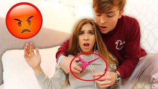 Cutting My Girlfriend’s Earphones, then Giving Her AirPods Pro!