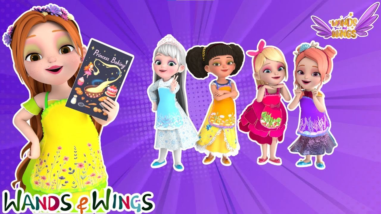 🧁 Kids Baking Song | Learn to Bake a Cake 🍰 + Zombie Princesses | Baking Fun Song🎂💫 | Princess Tales