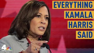 Everything Kamala Harris Said During the Democratic Debate in Atlanta | NBC New York