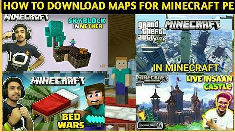 how to download maps for minecraft pe | Download & Install Maps For MCPE | in hindi | 2020 | MCPE