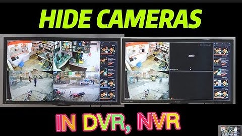 How To HIDE Cameras IN DVR NVR, Limit Live View, Playback Recording for user.