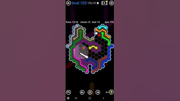 How To Solve Flow Free Hexes Inkblot Pack Level 103 15x14 Board Walk Through Solution Walkthrough