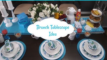 Brunch Tablescape Idea #springsaturdaybrunchtablescape #Sister Love