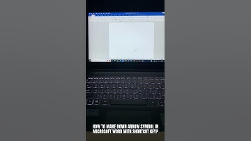 how to make down arrow symbol in Microsoft word with shortcut key