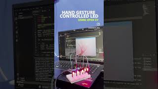 HAND GESTURES CONTROLLED LEDusing open CV #handgesture #opencv #led #roboticscam #visualrecognition