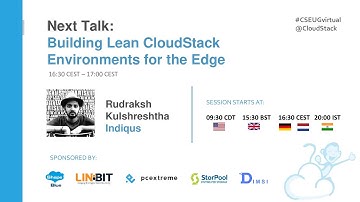 Building Lean CloudStack Deployments for Edge Use Cases - CloudStack European User Group, May 2021
