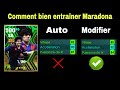 Comment bien entraner maradona sur efootball 24 mobile