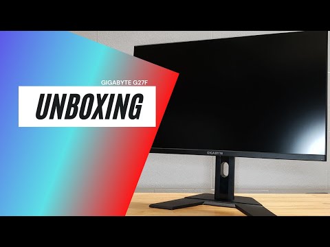 Gigabyte G27F Gaming Monitor unboxing