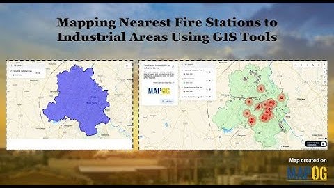 Mapping Nearest Fire Stations to Industrial Areas Using GIS Tools #firestation #urbanplanning #MAPOG