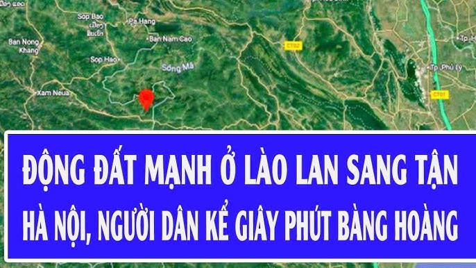 Động đất 4.8 độ Richter ở Lào gây rung lắc tại Hà Nội và các tỉnh lân cận