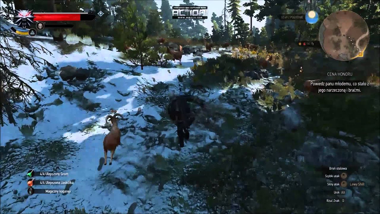 Witcher 3: Wild hunt HD6850 4GB RAM Athlon II x4 FPS gameplay full hd 1920x1080