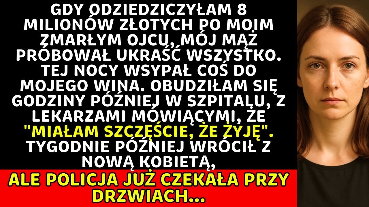 Mąż próbował mnie otruć za 8 milionów spadku   ale policja już czekała