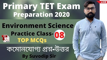 Environment Science | EVS Practice Class 08 | Bong Education | Primary TET Exam Preparation 2020