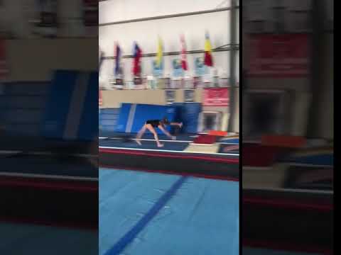 Kati Carmean Class of 2021 AGA Gymnastics   Yurchenko Double Into Foam