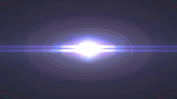 massive blue lens flare