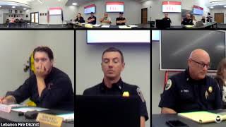 Lebanon Fire District - Board of Directors Meeting August 11 2026