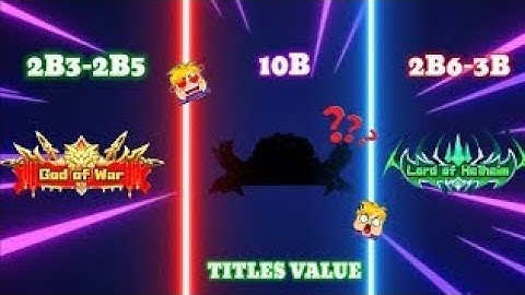 All TITLE Values in Skyblock Blockman GO 💎 MVP TITLES