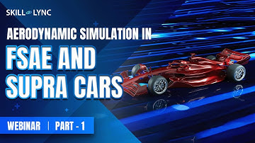 Aerodynamic Simulations on FSAE & SUPRA Cars (PART 1)|Skill-Lync