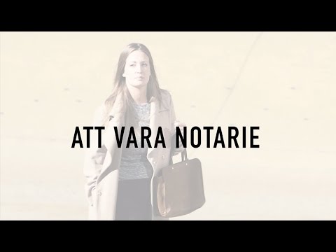 Video: När Du Behöver Hjälp Av En Notarie