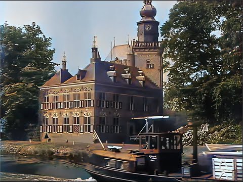 Unique footage of the destruction of the Netherlands during WW-II in color, Part-1 (1945)